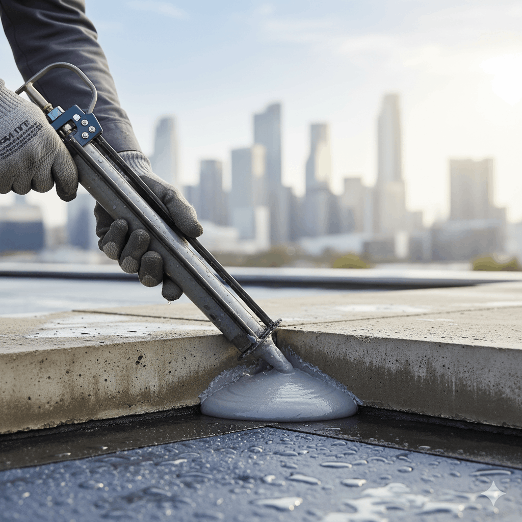Reliable Commercial Waterproofing services in Dallas for protection. Expert caulking & expansion joint sealing to stop water